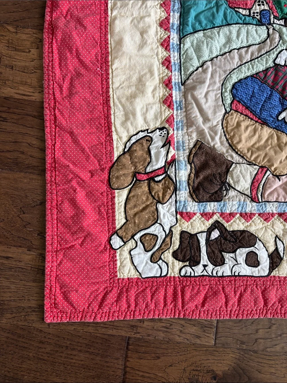Vintage Patchwork Dog Quilt 